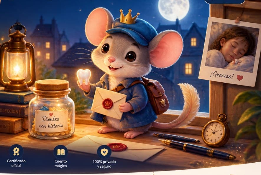 El Ratoncito Pérez en una noche de luna